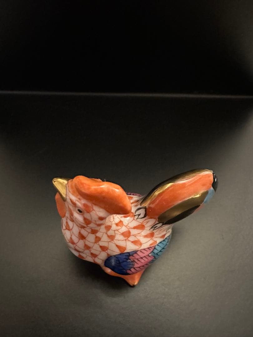 ヘレンド HEREND フィギュリン 鶏 とり 干支 酉 4㎝ 手のひらサイズ