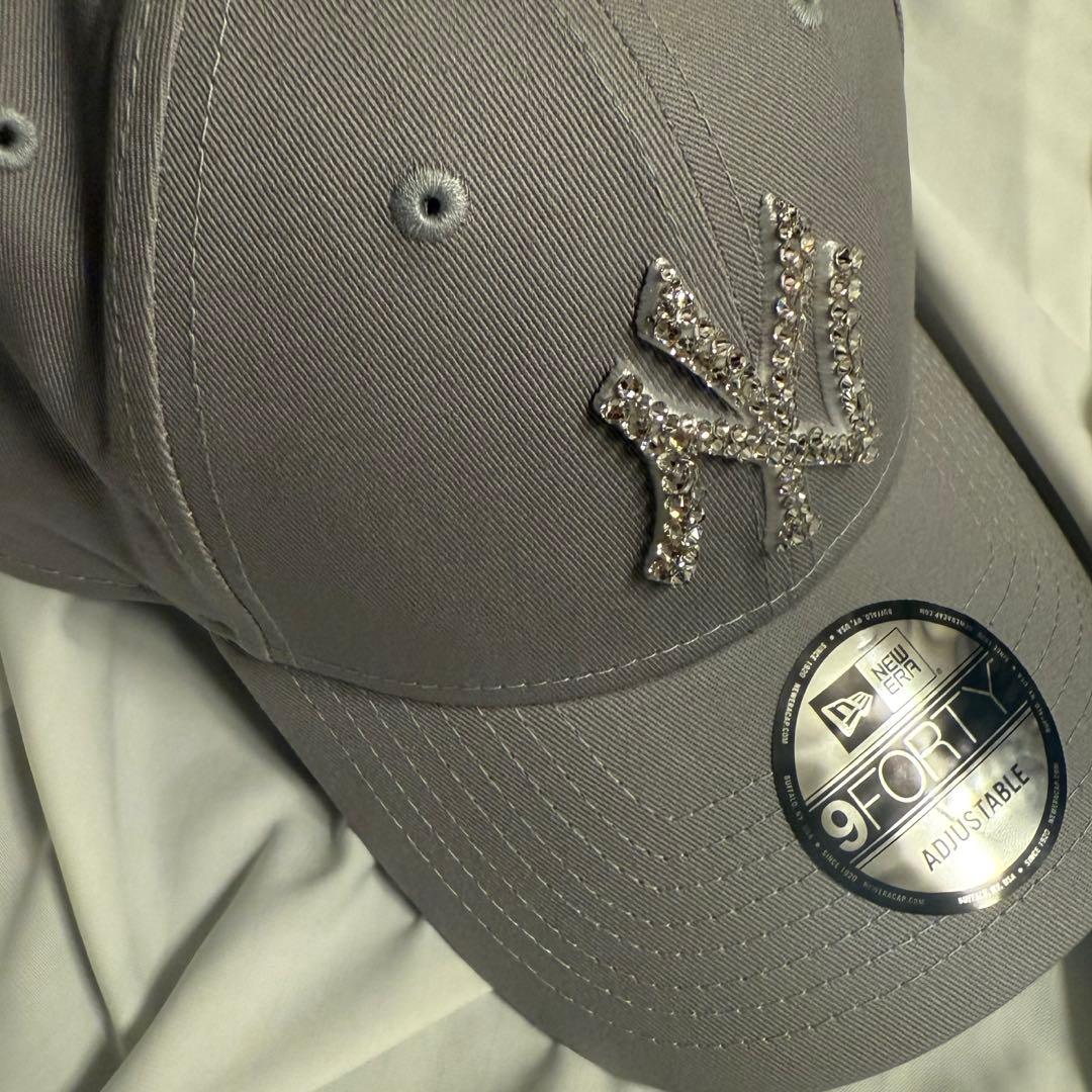 【正規品】NEW ERA 9FORTY グレー デコキャップ