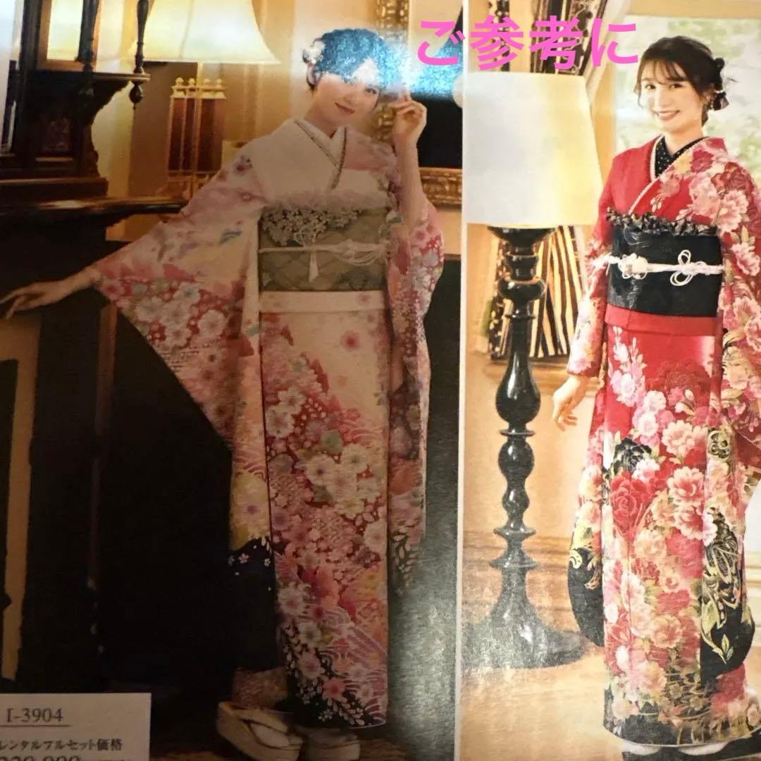 最安値！可愛い振袖 フルセットバック草履つき　花の模様 白地