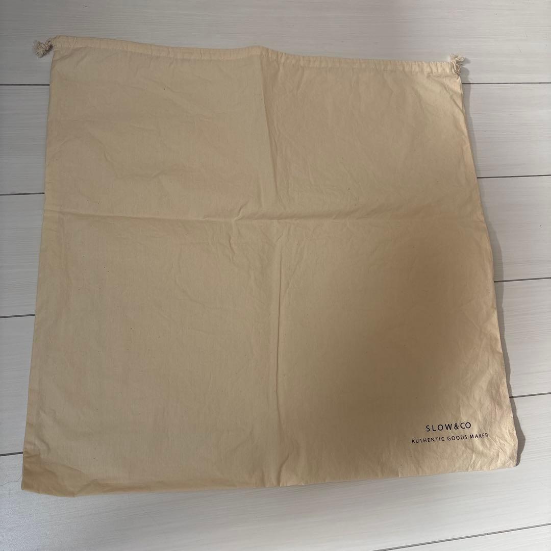 SLOW スロウ　embossing tote bag ブラック