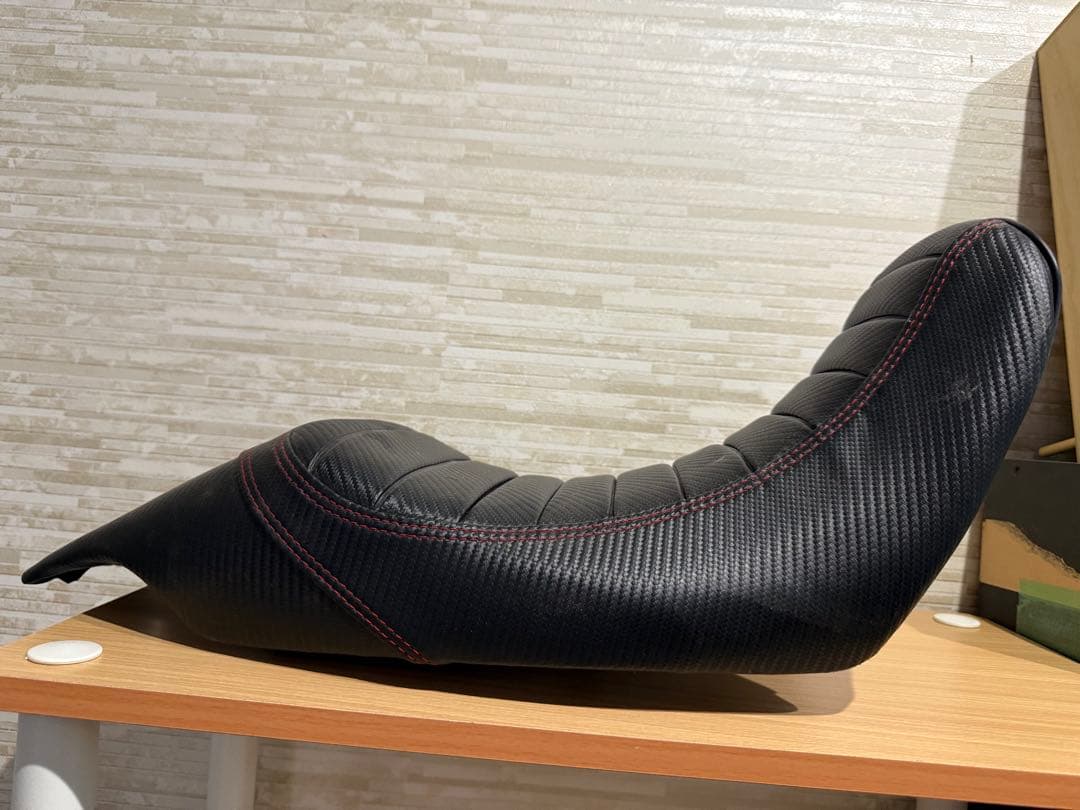 カワサキKSR110 バイク用 ブラックシート 合成皮革