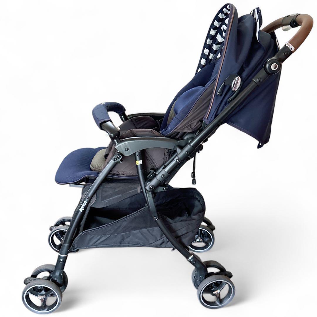 アップリカ ラクーナビッテクッション ベビーカー 限定モデル レザーハンドル