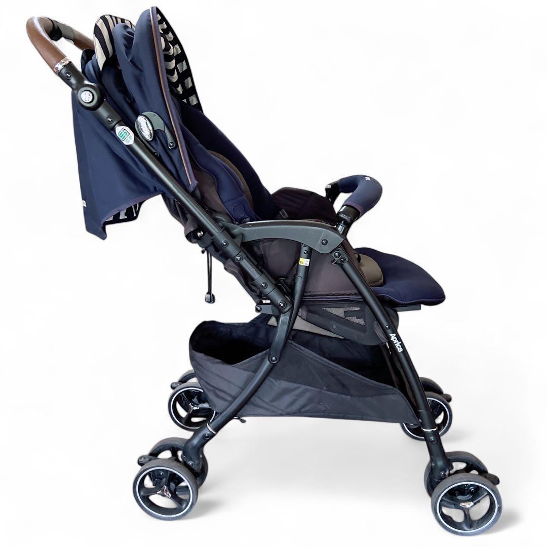 アップリカ ラクーナビッテクッション ベビーカー 限定モデル レザーハンドル