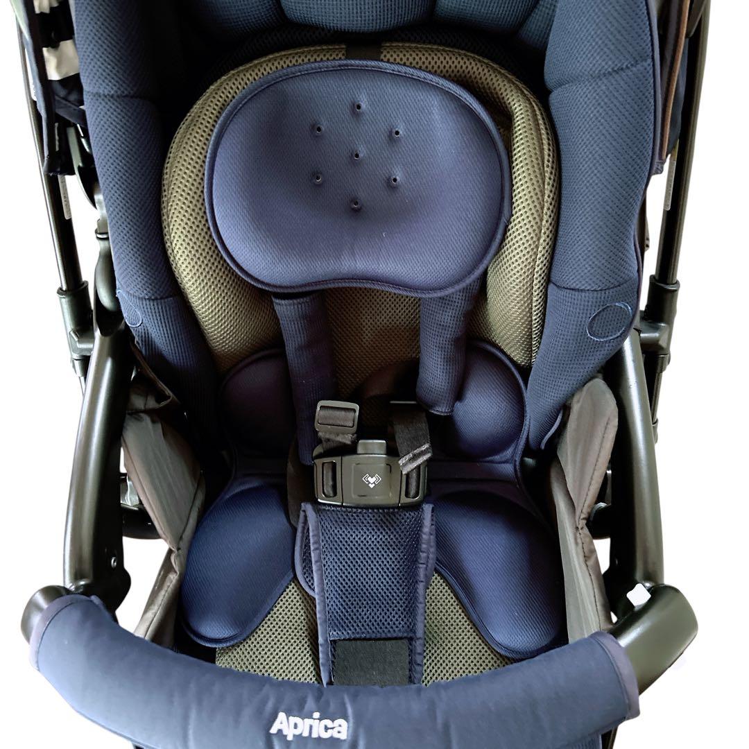 アップリカ ラクーナビッテクッション ベビーカー 限定モデル レザーハンドル