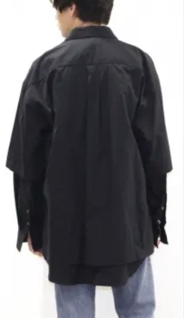 トップス stein OVERSIZED DOUBLE SLEEVE SHIRT