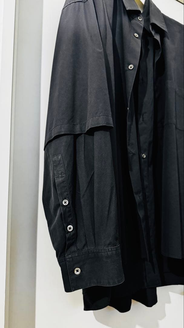 トップス stein OVERSIZED DOUBLE SLEEVE SHIRT