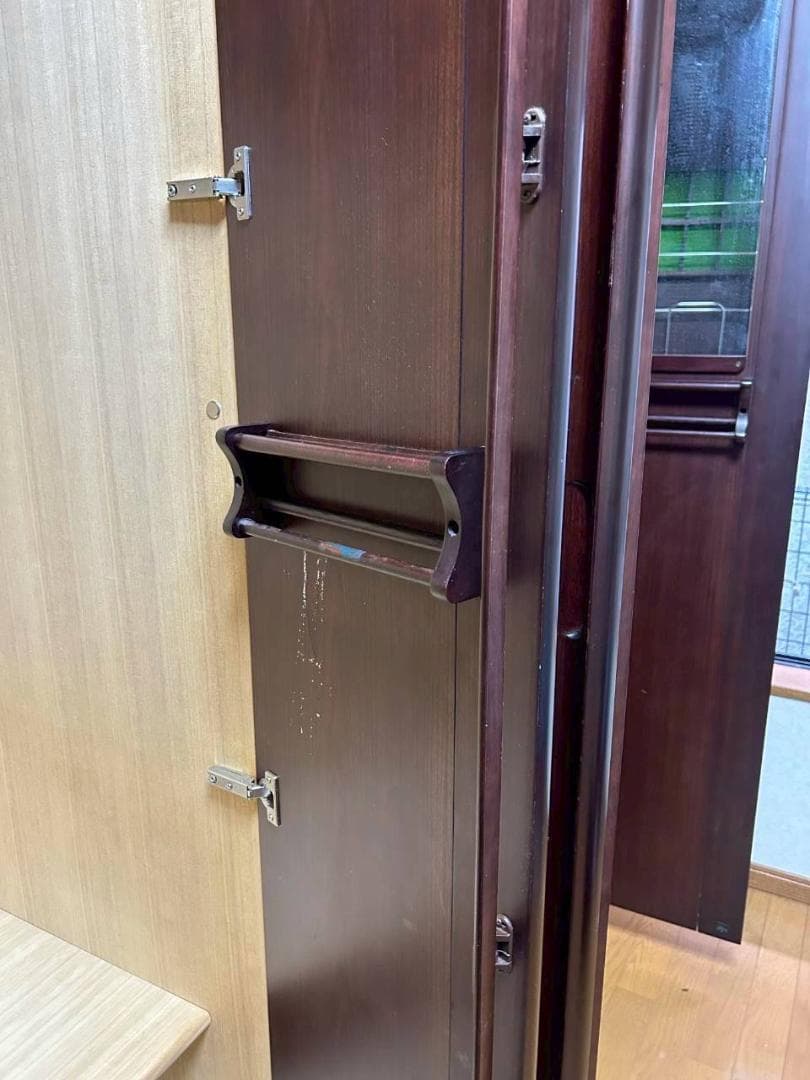 【美品】婚礼家具ミラー付クローゼット　送料33,000円込