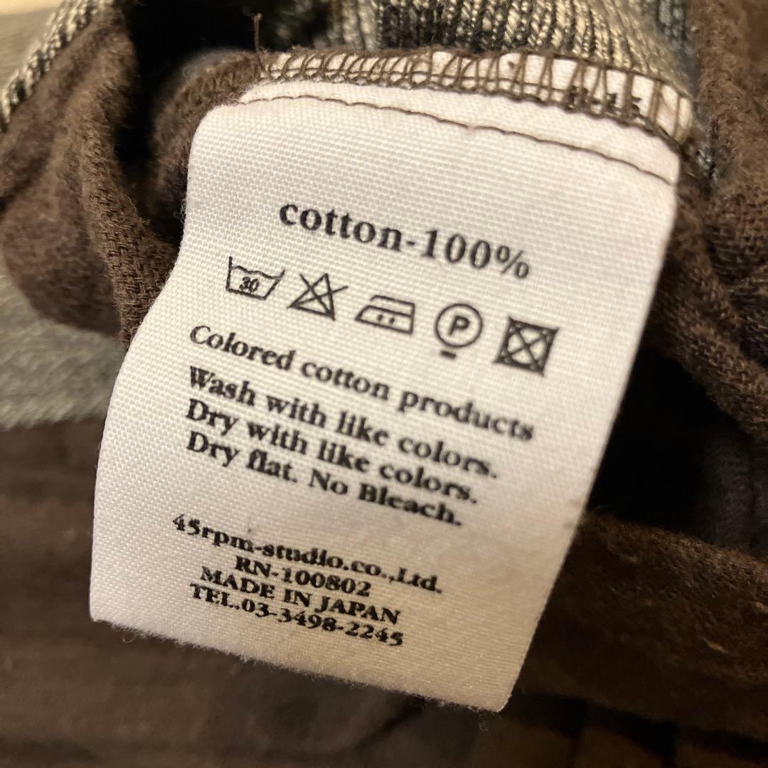 45rpm ハーフコート フード付き グレイ サイズ3