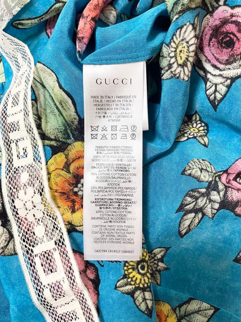GUCCI 花柄 ノースリーブワンピース　大人OK