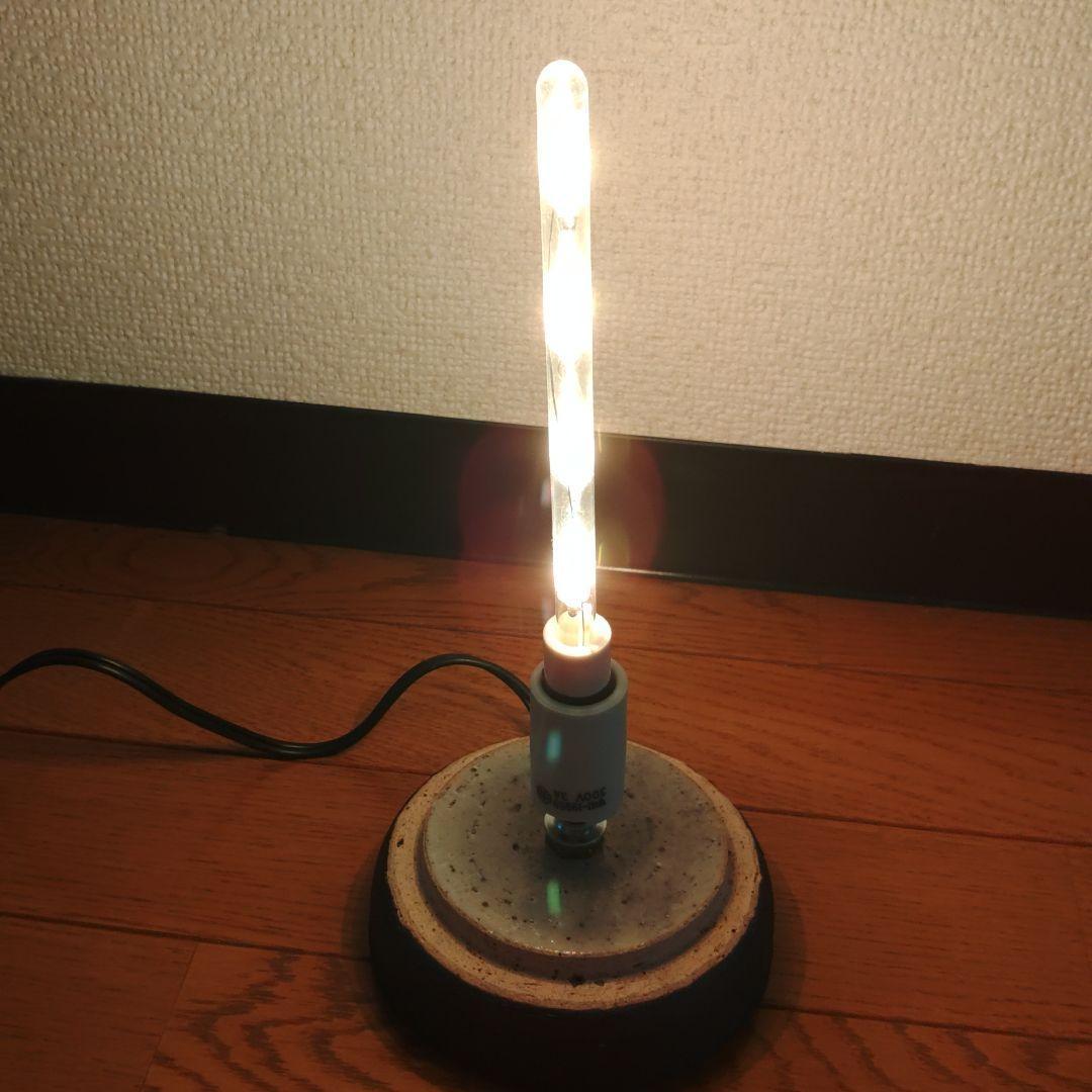 【未使用】 陶器製穴あきデザイン ライトオブジェ 【作家作品：一点物】