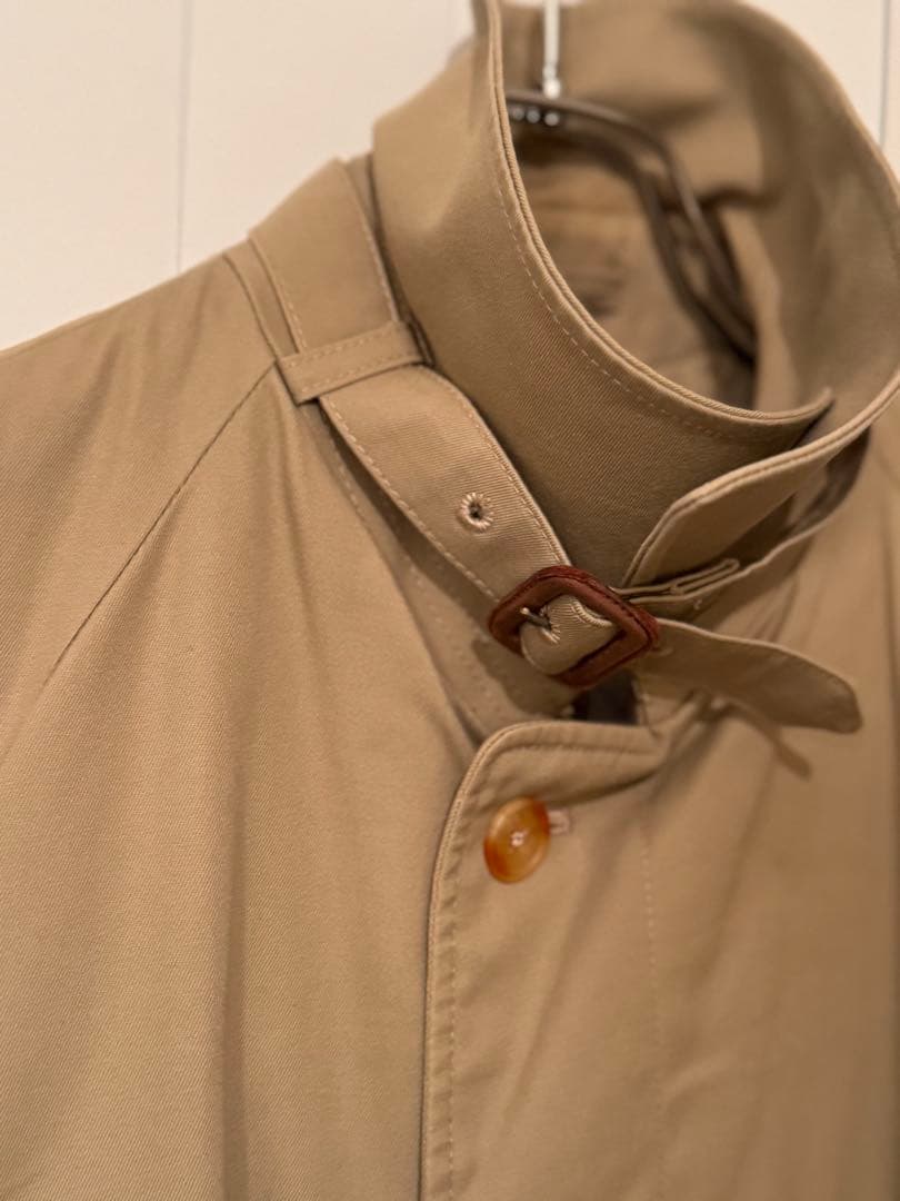 Aquascutum ベルテッドコートmade in England