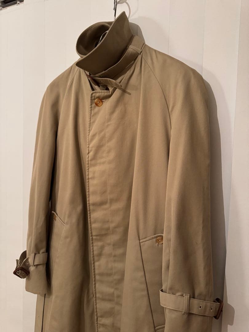 Aquascutum ベルテッドコートmade in England