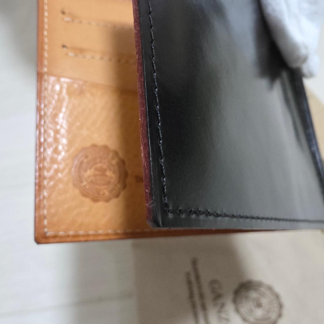 GANZO ガンゾ マネークリップ ブラック ブライドルレザー シンブライドル