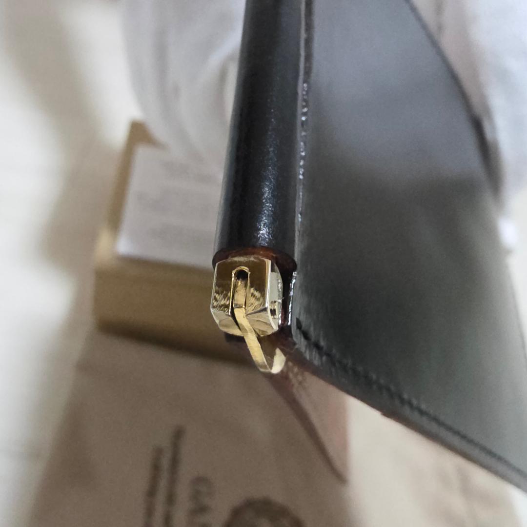 GANZO ガンゾ マネークリップ ブラック ブライドルレザー シンブライドル