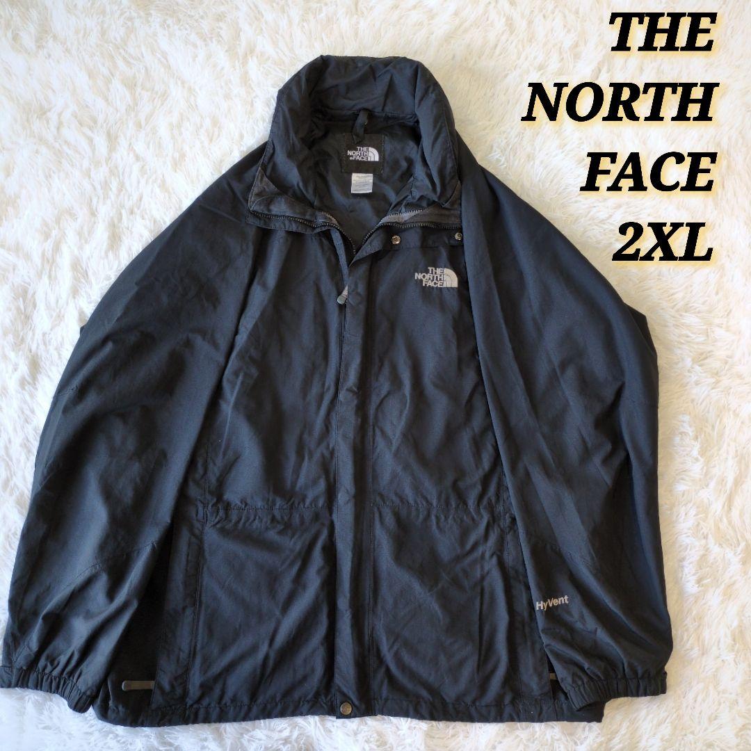 XXL HyVent ノースフェイス ウォッシャブル マウンテンパーカー 黒