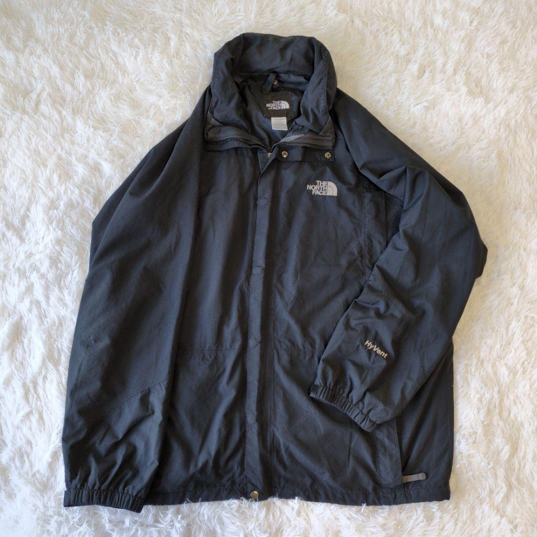 XXL HyVent ノースフェイス ウォッシャブル マウンテンパーカー 黒