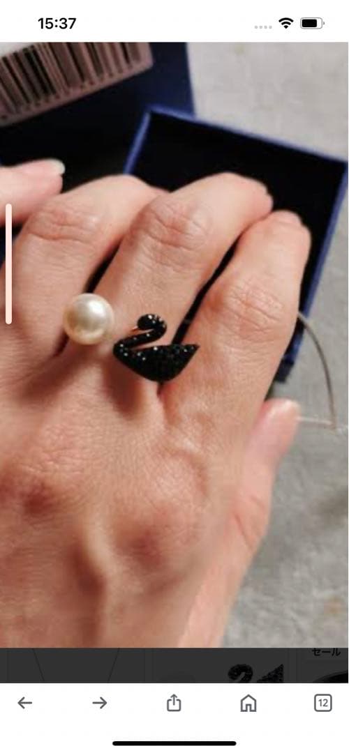 値下スワロフスキー Swarovski 『Iconic Swan リング』 52