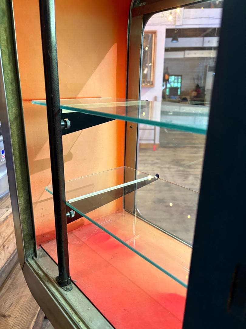 レトロスタイル ステンレスショーケース