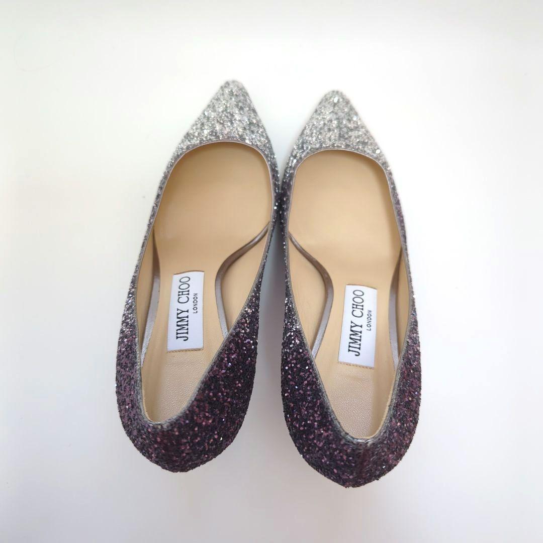 未使用級✨JIMMYCHOO シルバー ジミーチュウ グリッター ウェディング