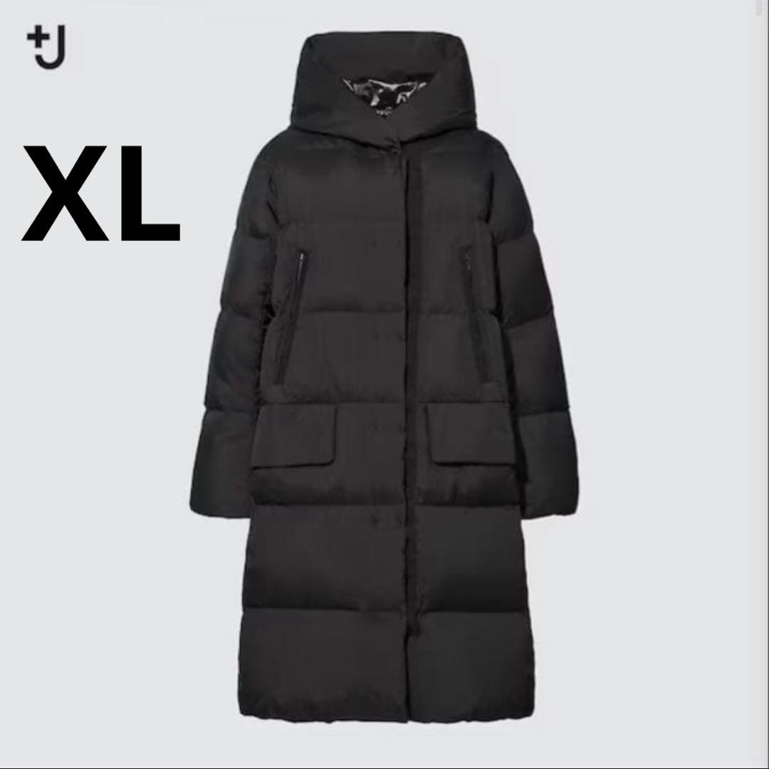 【大きめサイズ】ユニクロ+J ダウンロングコート XL ブラック