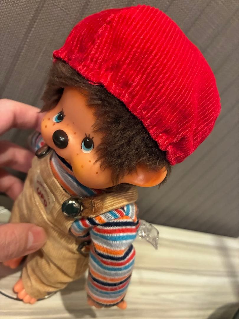 当時物　昭和レトロモンチッチ　オーバーオール　セキグチ　ブルーアイ　ヴィンテージ