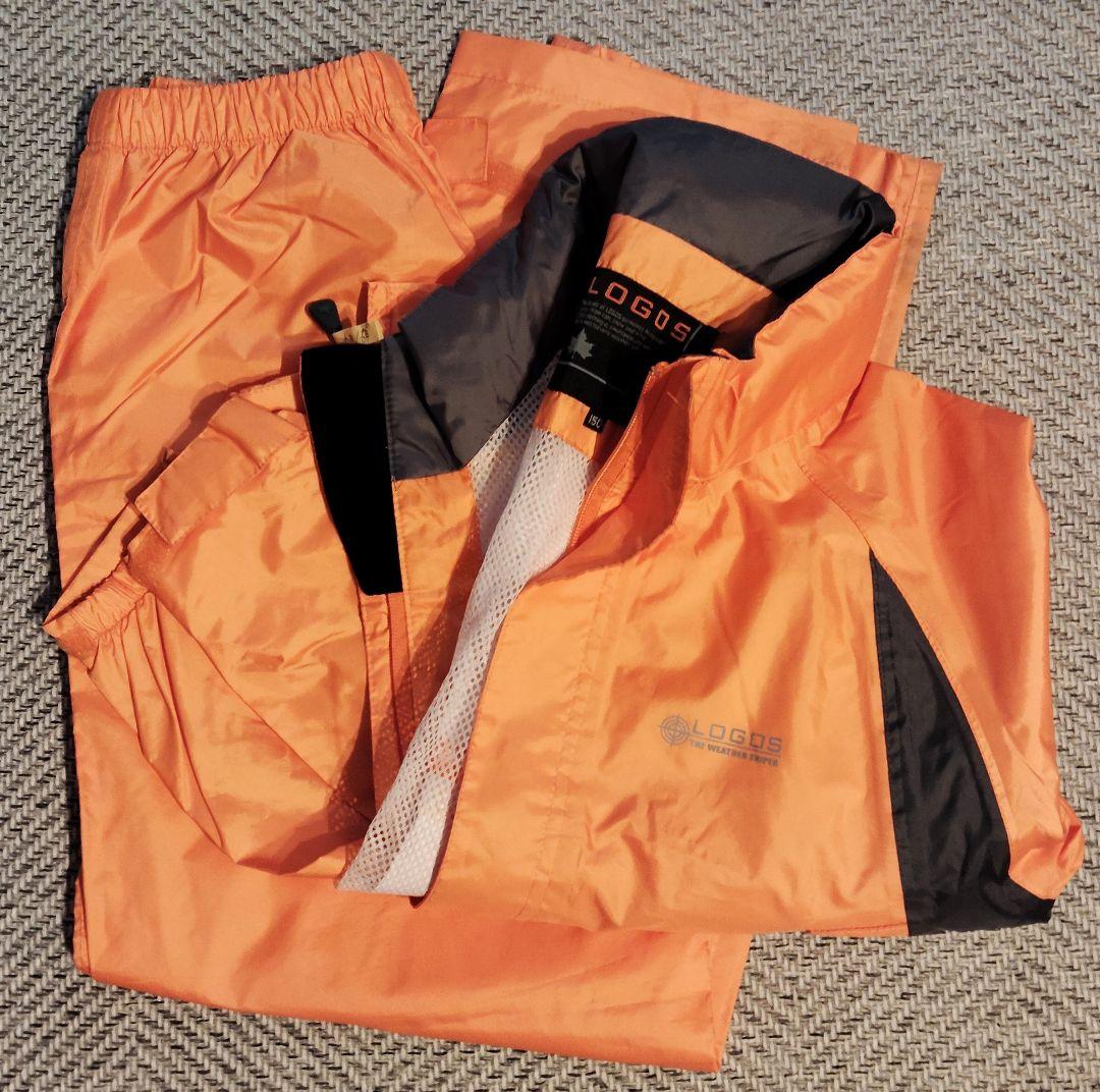 ✨️SALE　LOGOS　アウトドア　150　上下　セット　ズボン付き　オレンジ