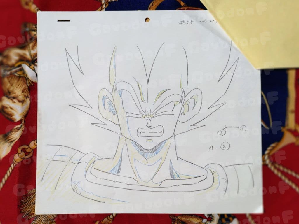 セル画 原画 ドラゴンボール ベジータ 当時物