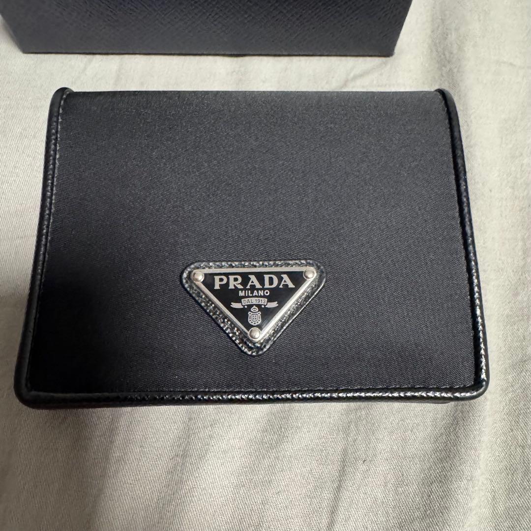 【31日迄】PRADA★二つ折り財布★ナイロン★サフィアーノレザー★1MV204