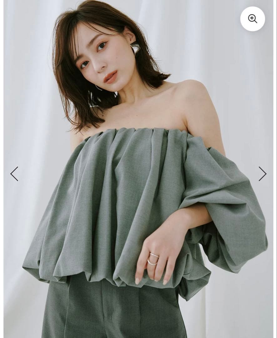 anuans ボリュームバルーントップス