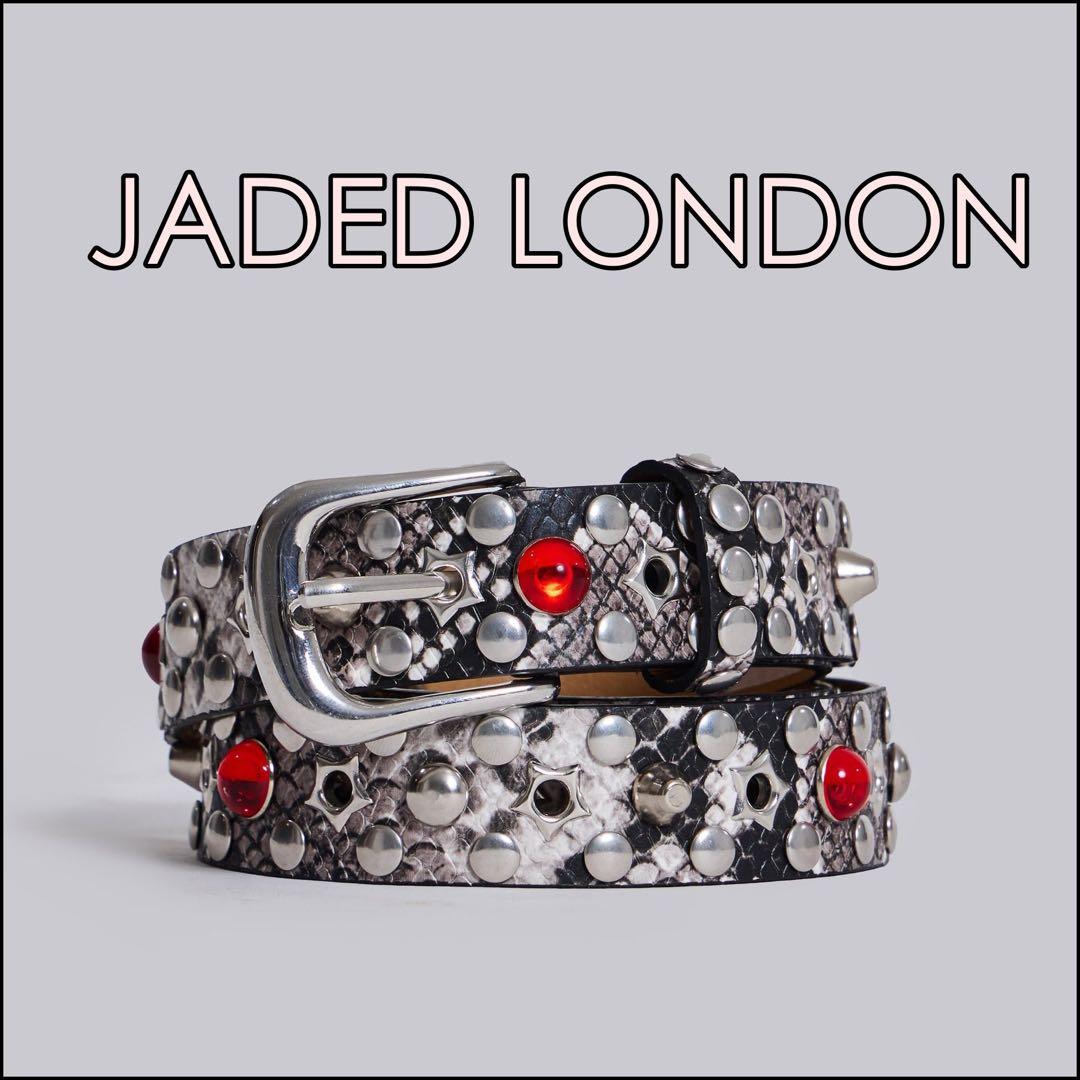 即日発送◆新品◆JADED LONDON　スネーク柄　ベルト