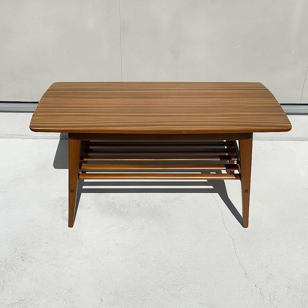 カリモク60 リビングテーブル（小）幅900mm ブラウン 木製 小キズあり