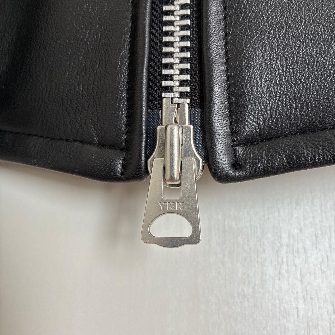 Retro Grade ブラック レザー シングルライダースジャケット M