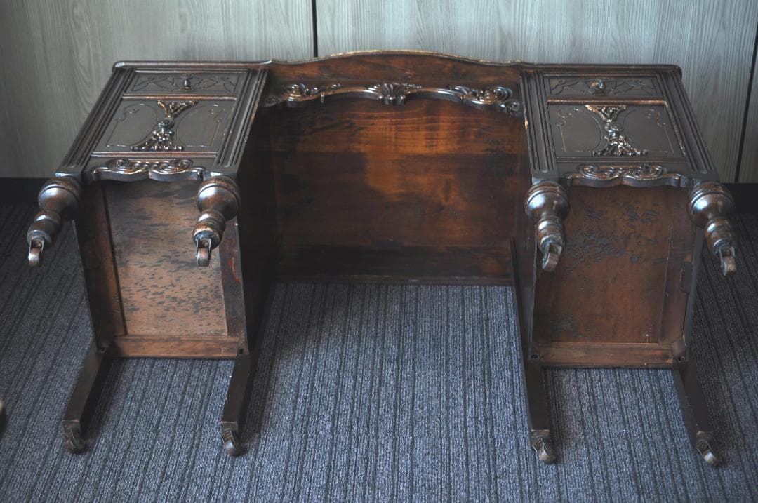 ヴィンテージ ワークデスク キャスター付き 木製 TA2027