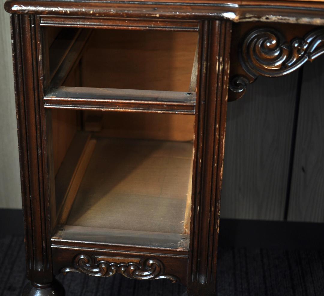 ヴィンテージ ワークデスク キャスター付き 木製 TA2027