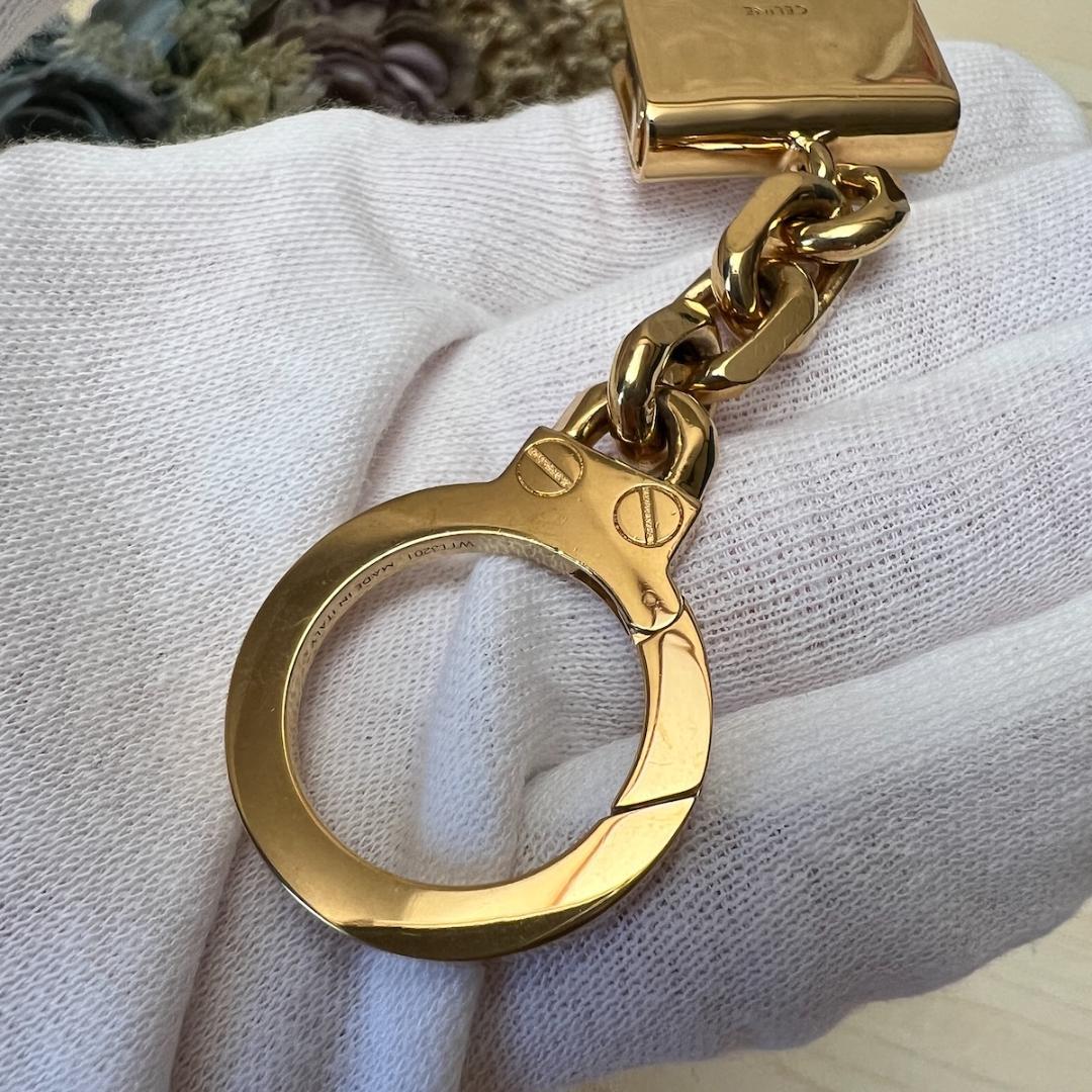 セリーヌ CELINE トリオンフ ゴールド バッグチャーム キーホルダー