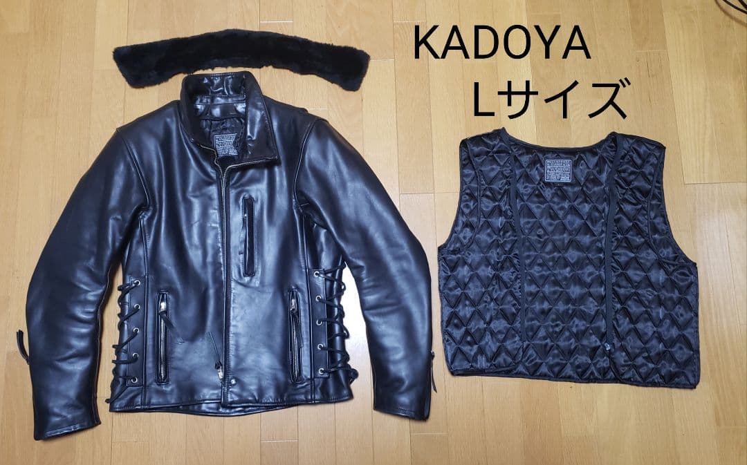 KADOYA　カドヤ　 レザージャケット　Lサイズ