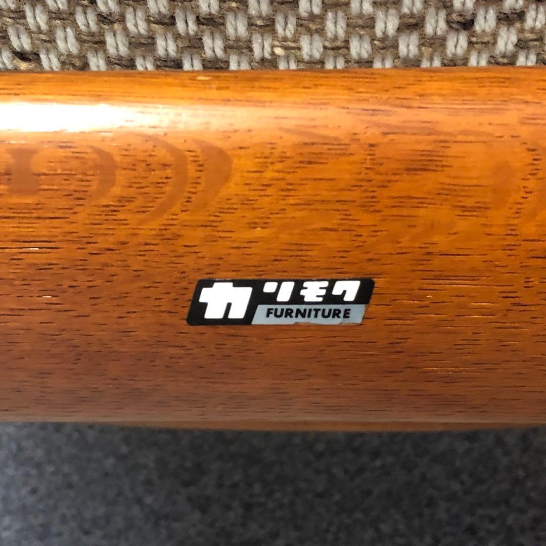 カリモク ワッフル シングルソファ ヴィンテージ