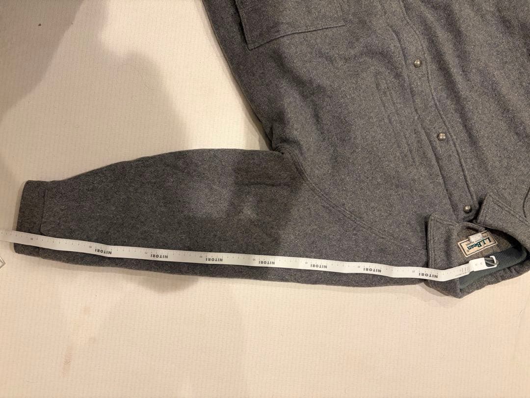 L.L.BEAN ウール　ストームコート　L ジャケット　USA グレー