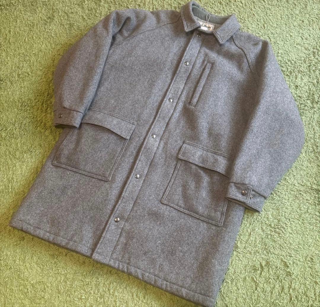 L.L.BEAN ウール　ストームコート　L ジャケット　USA グレー