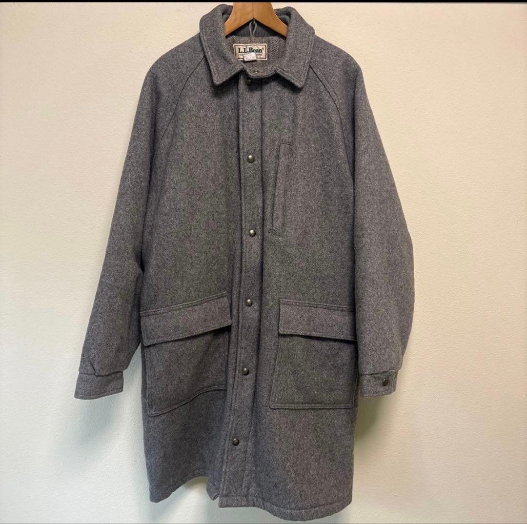 L.L.BEAN ウール　ストームコート　L ジャケット　USA グレー