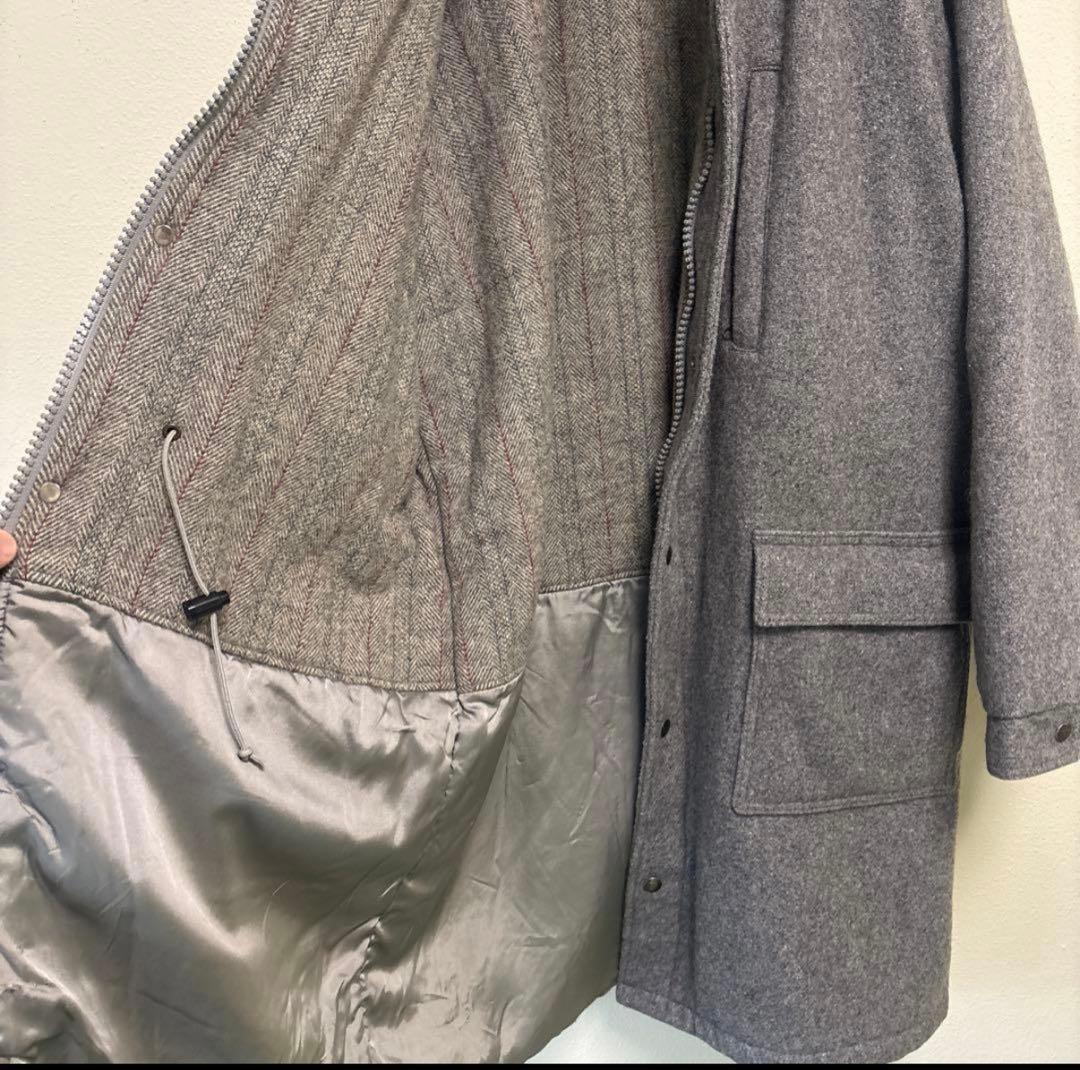 L.L.BEAN ウール　ストームコート　L ジャケット　USA グレー