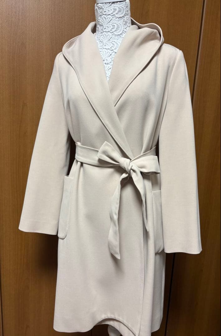 美品　アナイ　ダブルクロス フードコート　ロングガウン