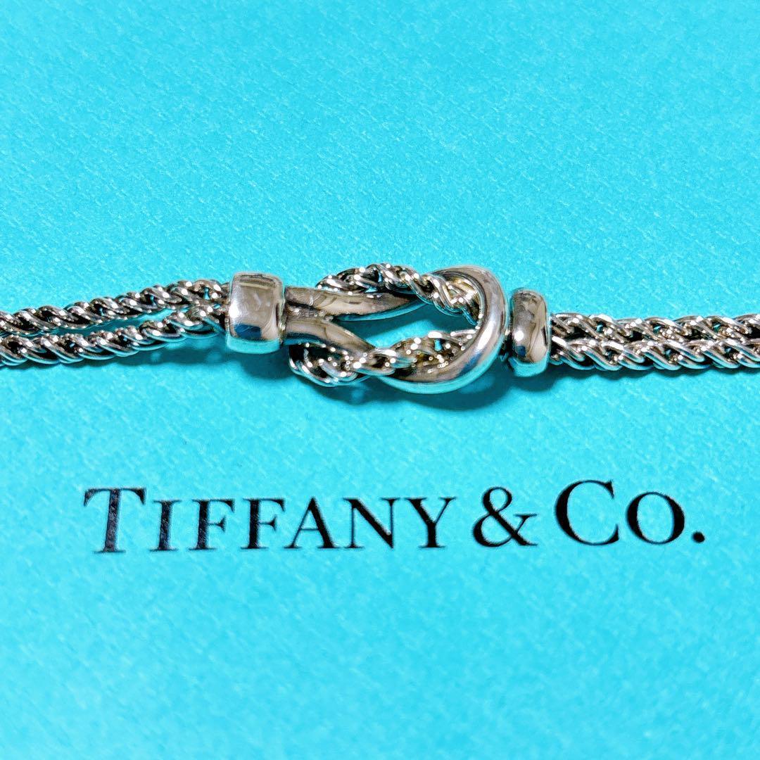 【美品】19.5cm ティファニー ダブルロープ ブレスレット シルバー925