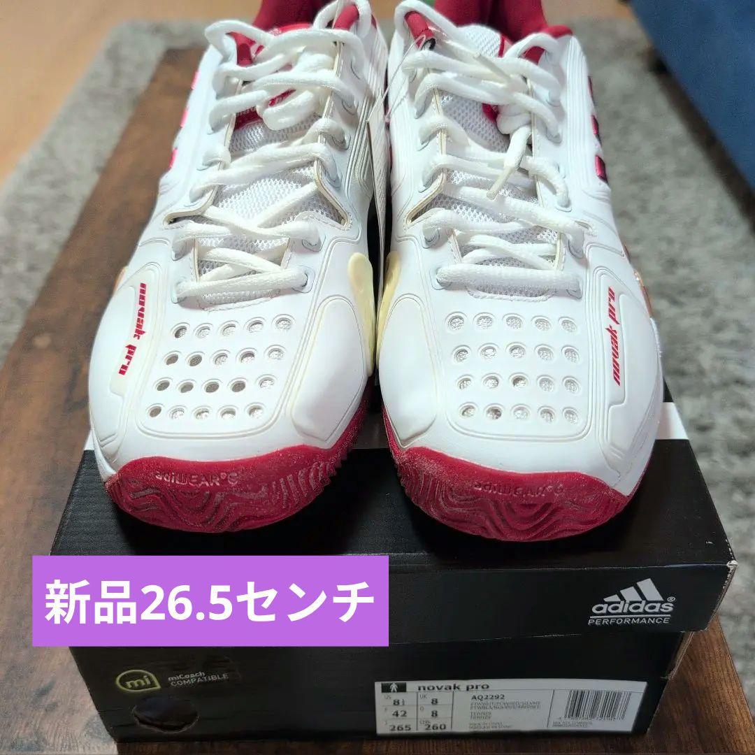 アディダスadidas novak proコラボ テニスシューズ 　26.5cm