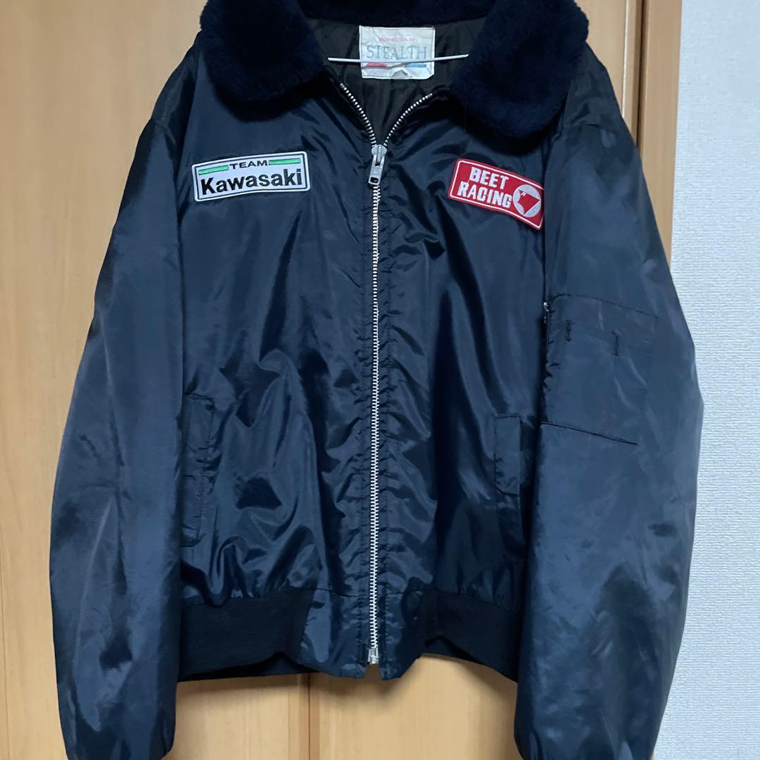 USA製ボンバージャケットMA1ヴィンテージKawasaki