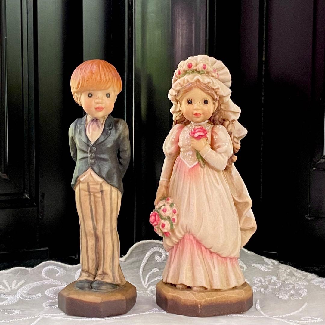 アンリ人形　ANRI サラ・ケイ　10㎝　　【薔薇のアーチの下でウェディング】