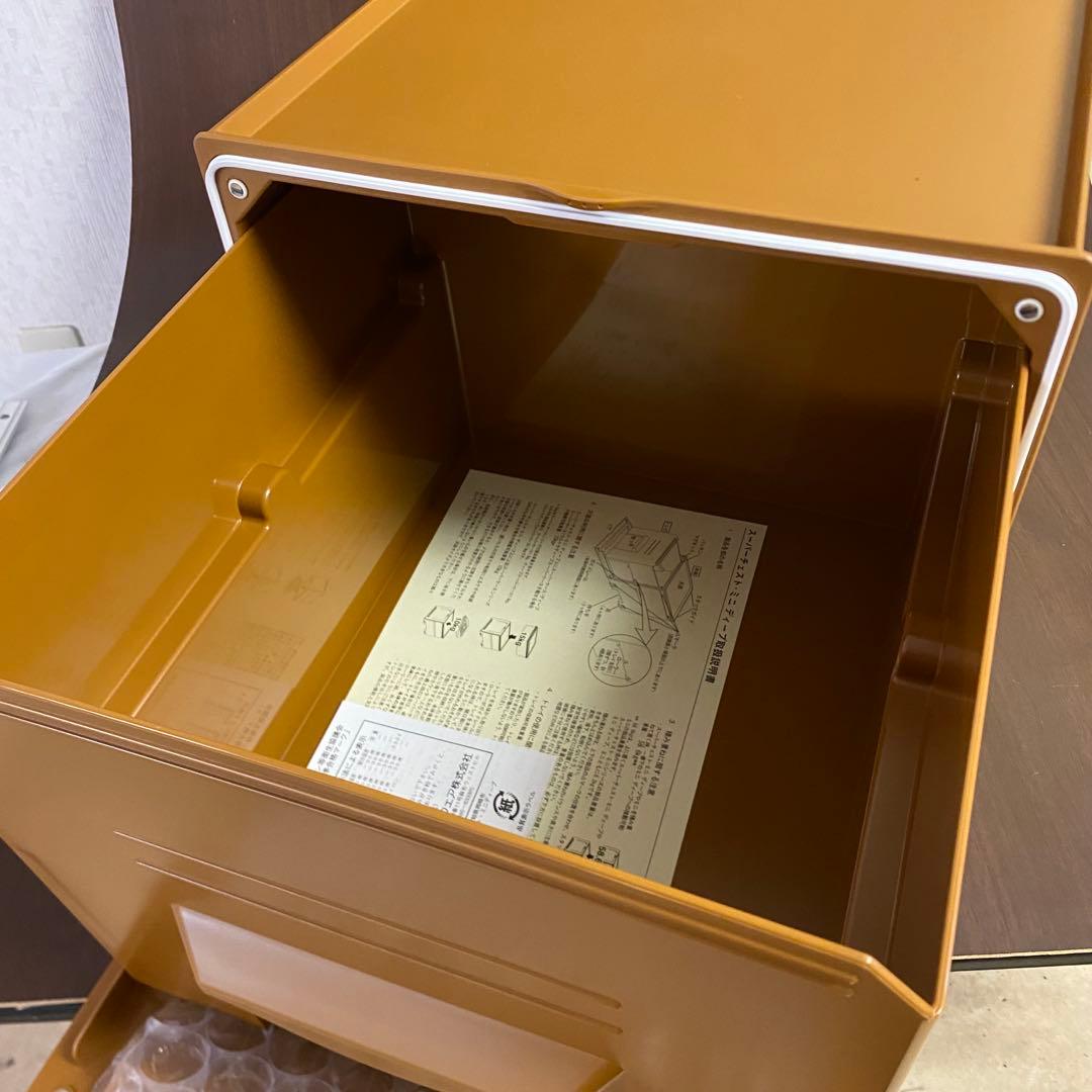 新品　タッパーウェア　スーパーチェストミニディープ　セピア