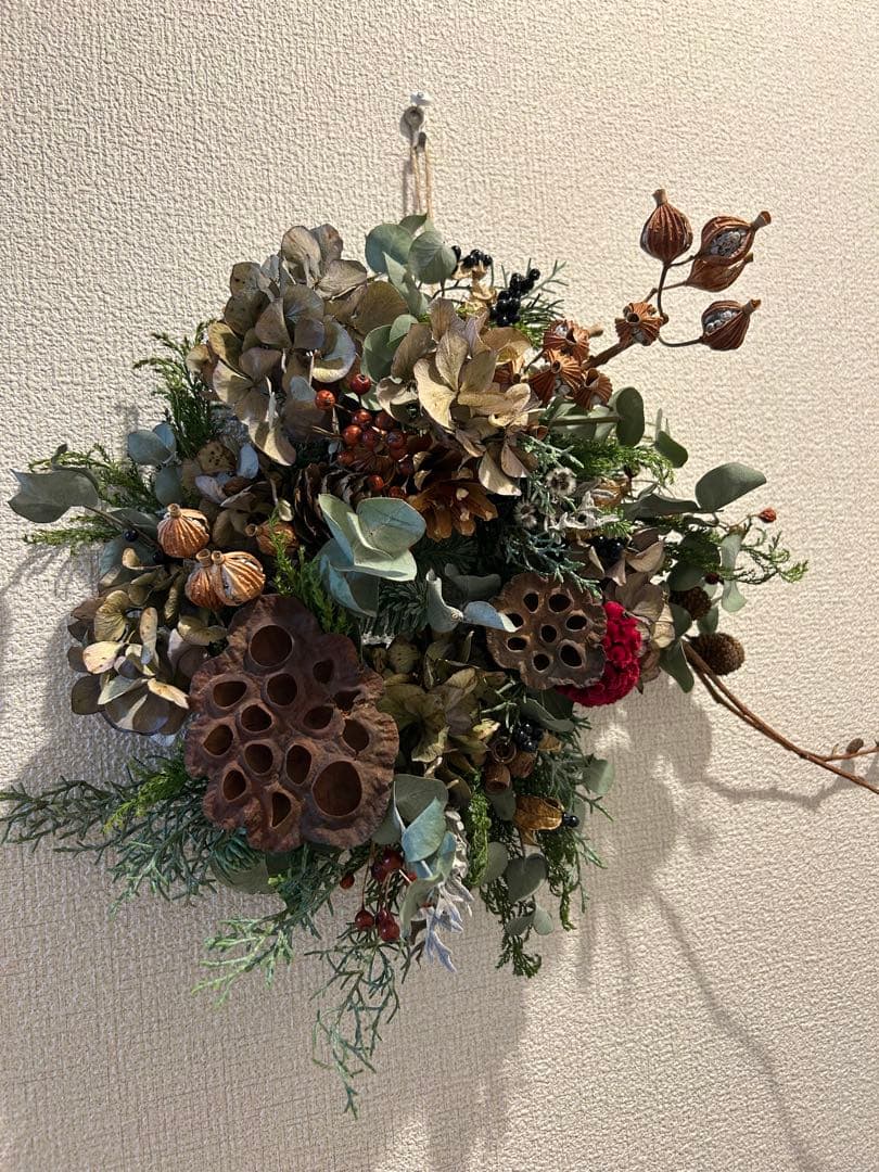 クリスマス　約30㎝　ナチュラル　リース