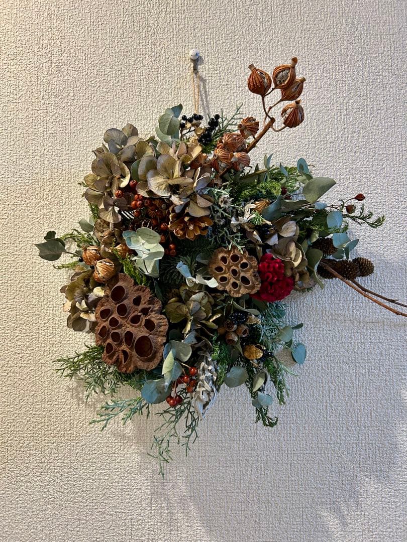 クリスマス　約30㎝　ナチュラル　リース