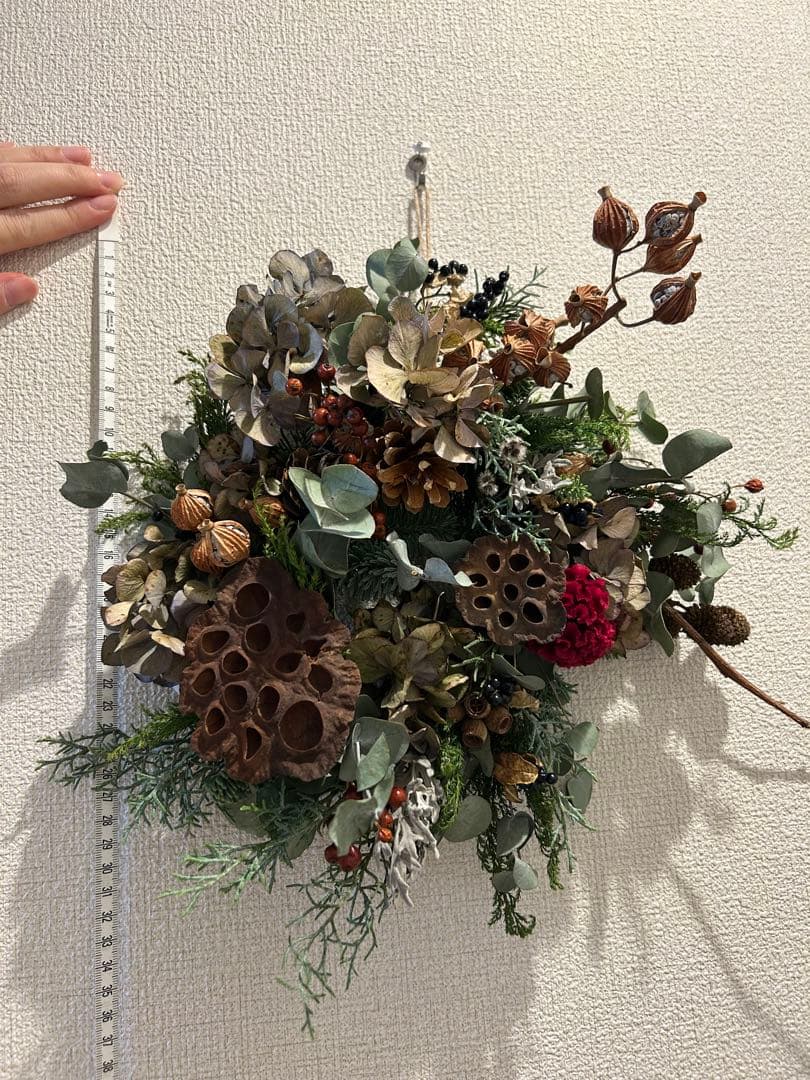 クリスマス　約30㎝　ナチュラル　リース